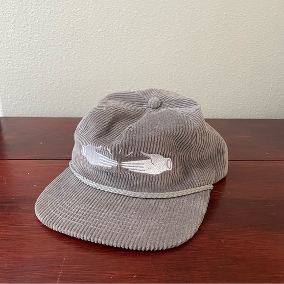 Grey Corduroy Hat - Picture 1 of 5